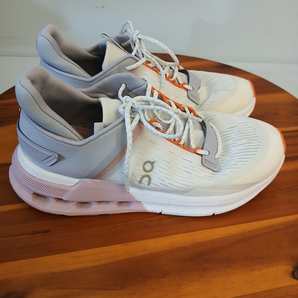 On Running Cloudnova Flux Women's Running Shoes Sneakers White Pink 6.5 - Picture 3 of 9